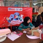10 Ribu ibu dan balita memanfaatkan layanan Alfamart Sahabat Posyandu