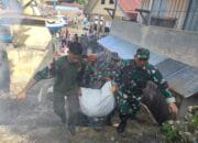 Peduli Lingkungan TNI-POLRI, Pemda dan Masyarakat Laksanakan Bhakti Sosial Pembersihan di Pasar Rakyat