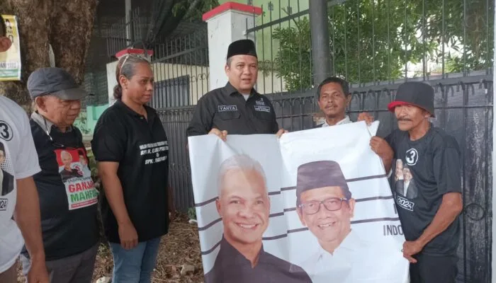 Sportifitas Pemilu, TPD Sumsel Turunkan APK Capres Ganjar-Mahfud