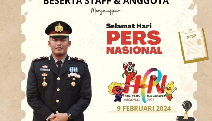 Kapolsek Sanga berikan Ucapan Selamat Hari Pers Nasional 2024