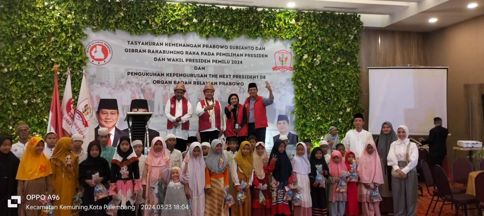 Kemenangan Prabowo Subianto dan Gibran, BRP Sumsel Gelar Tasyakuran
