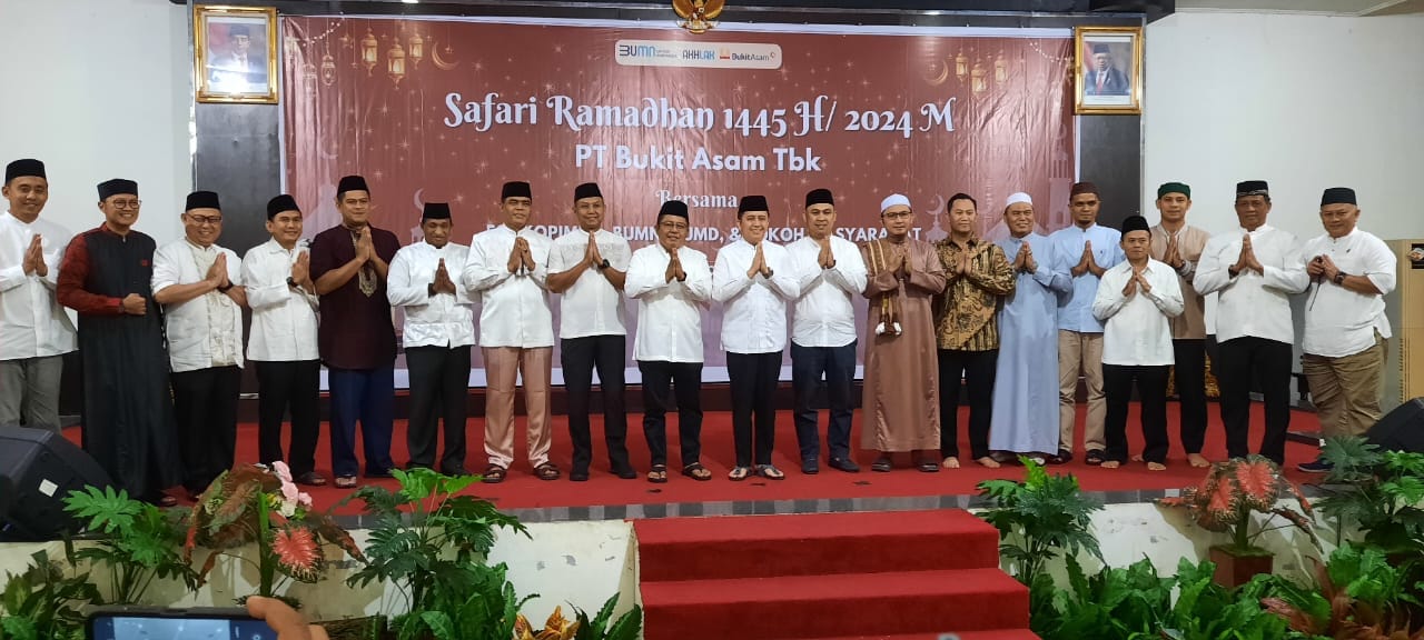 PT Bukit Asam Tbk Safari Ramadhan Bersama Pemprov Sumsel dan Forkopimda
