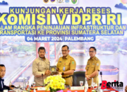 Plh Sekda Edward Candra Dampingi Reses Komisi V DPR RI, Tinjau Infrastruktur di Kota Palembang