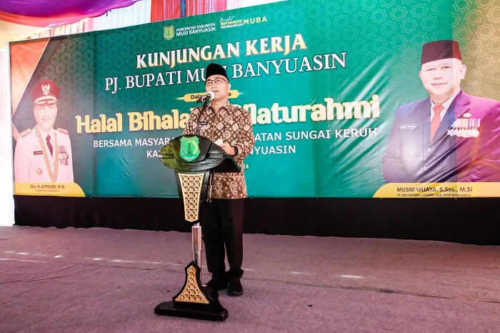 Silaturahmi, Pj Bupati Muba Disambut Antusias Warga Kecamatan Sungai Keruh