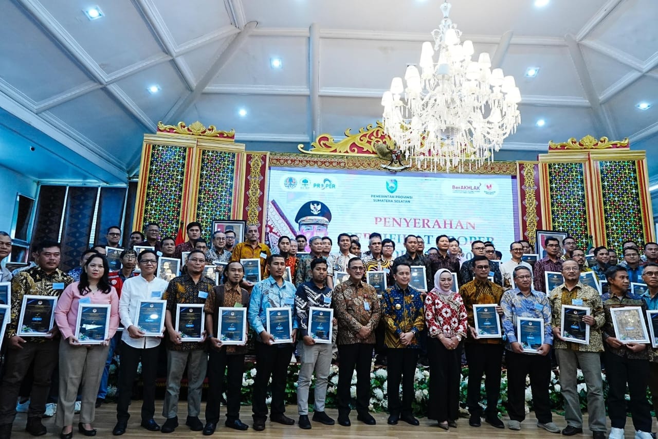 PLN Indonesia Power UBP Keramasan Raih Sertifikat PROPER dari Pemprov Sumsel