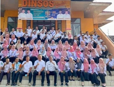 Dinsos Muba Gelar Apel Pagi dan Halal Bihalal Setelah Libur Lebaran
