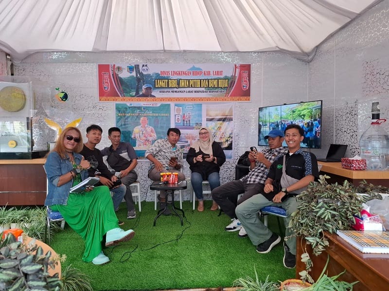 Jurnalis Geruduk Stand Pemeran DLH Lahat, Seru dan Menegangkan