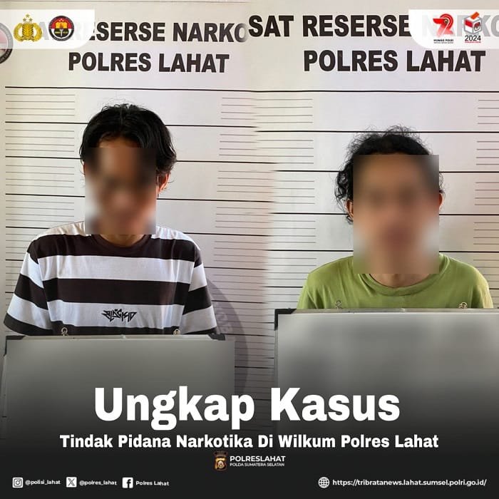 Polres Lahat Ungkap Kasus Tindak Pidana Narkotika