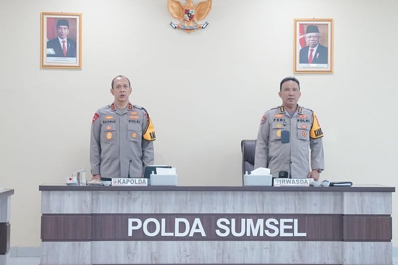 Kapolda Sumsel Ikuti Rakornas BPKP RI Via Zoom