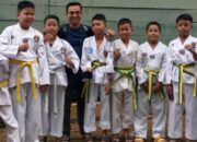 16 Atlet Taekwondo SDN 133 Palembang Ikuti Ujian Kenaikkan Tingkat