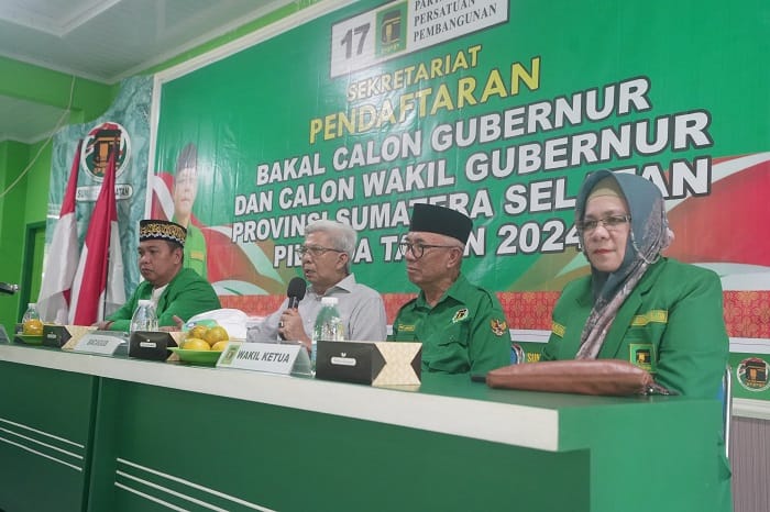 Mawardi Yahya Antarkan Berkas Formulir Cagub ke DPW PPP Sumsel