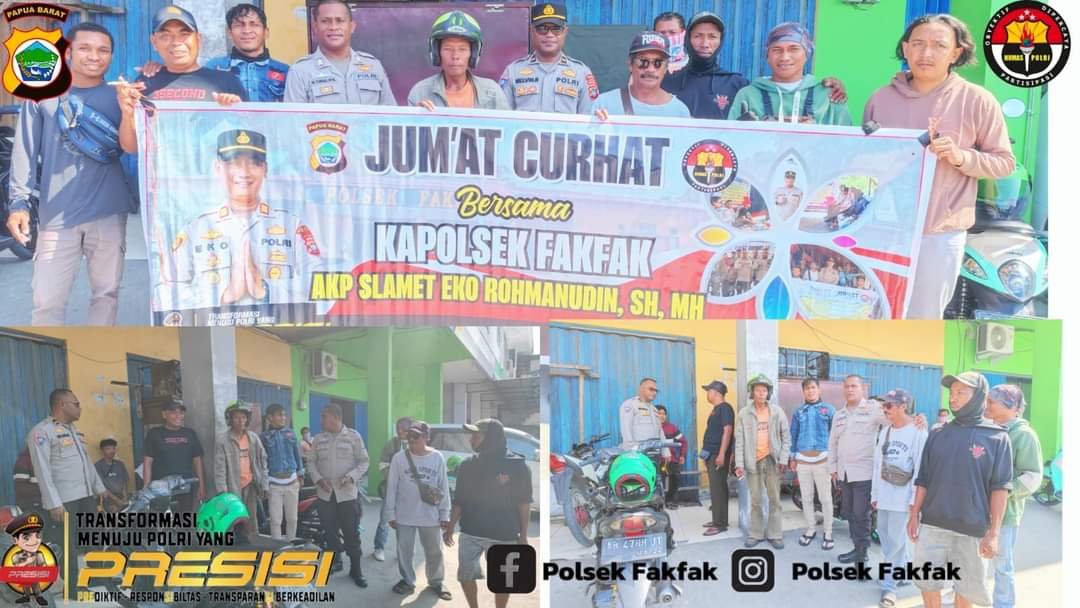 Polsek Fakfak Rutin Gelar Interaksi Bersama Masyarakat Diwilayah Hukumnya