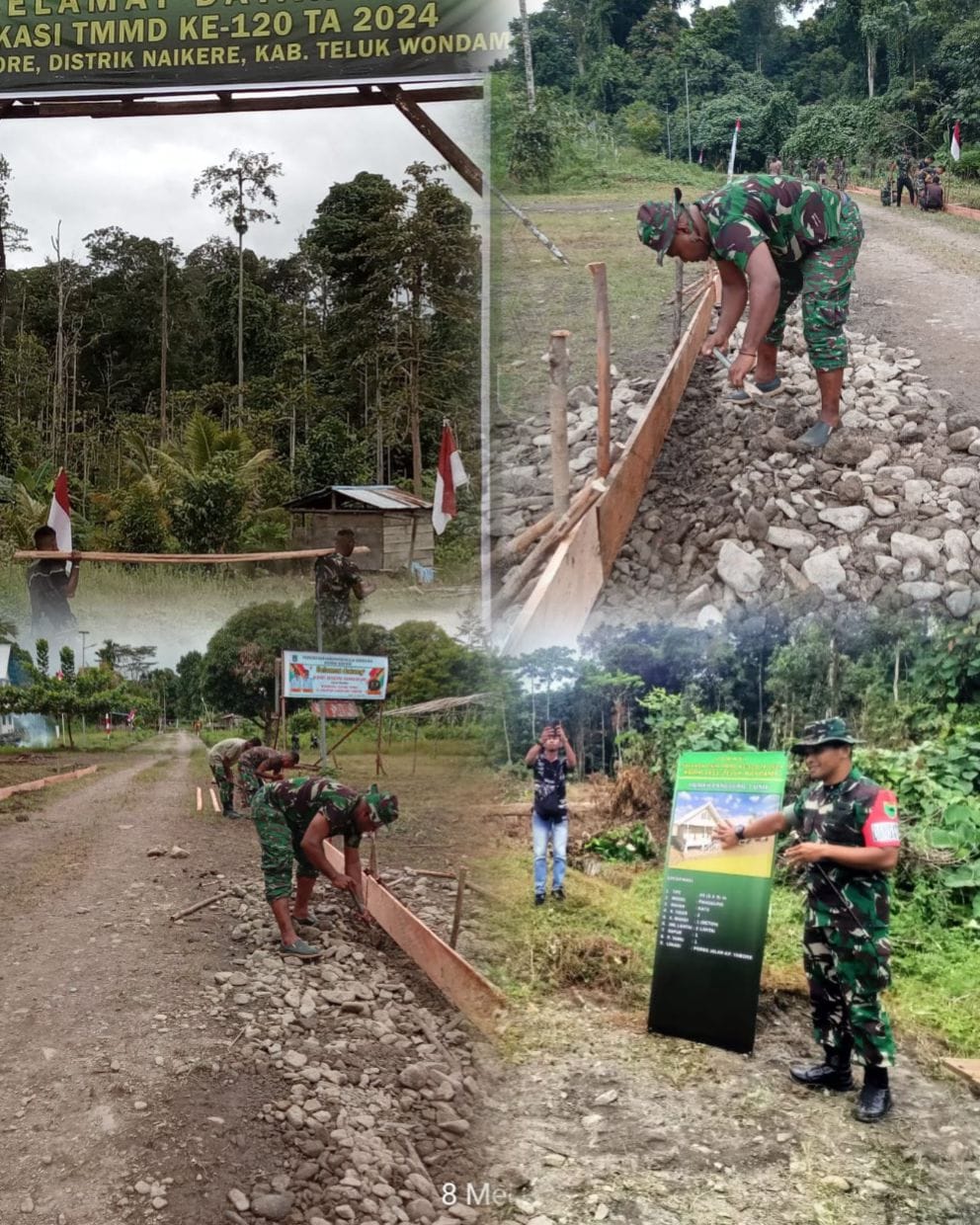 Kodim 1811/TW Korem 182/Jazira Onim percepat pembangunan wilayah melalui program TMMD ke-120