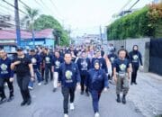 Meriahkan HUT Sumsel ke-78 Tahun, Pj Gubernur Agus Fatoni bersama Ribuan Peserta Ikuti Jalan Santai