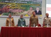 Dinas Perkebunan Lahat Sosialisasi Program Peremajaan Sawit