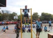 Prajurit Kodim 0405/Lahat Uji Kenaikan Pangkat