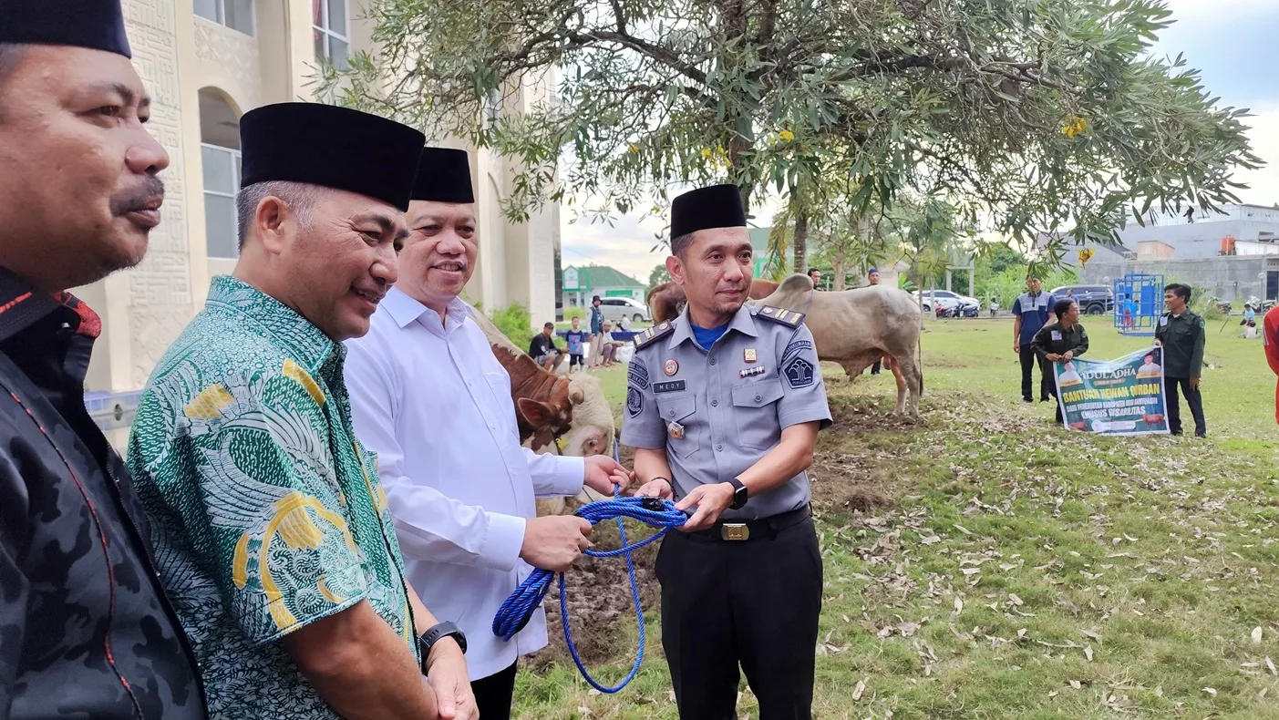 Lapas Sekayu Terima Hewan Kurban 1 Ekor Sapi dari Pemkab Muba