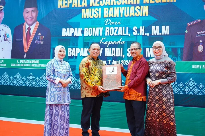 Pisah Sambut Kajari Muba, Pj Bupati H Sandi Fahlepi Harap Sinergitas Terus Terjaga
