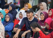 Sekda Apriyadi Mahmud Senam Sehat Bersama Lansia di Muba