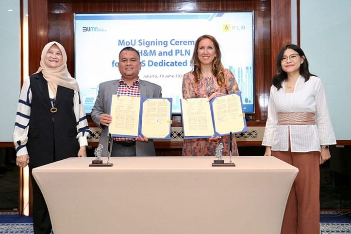 Dukung Dekarbonisasi di Sektor Industri, PLN Siap Suplai Energi Hijau ke Perusahaan Fashion Global H&M Group