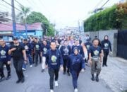 Meriahkan HUT Sumsel ke-78 Tahun, Pj Gubernur Agus Fatoni dan Ribuan Peserta Ikuti Jalan Sehat