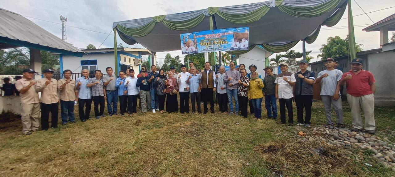 Penyerahan Hewan Qurban Serentak, Pemkab Lahat Bagikan Sapi Qurban, Ini Jumlahnya