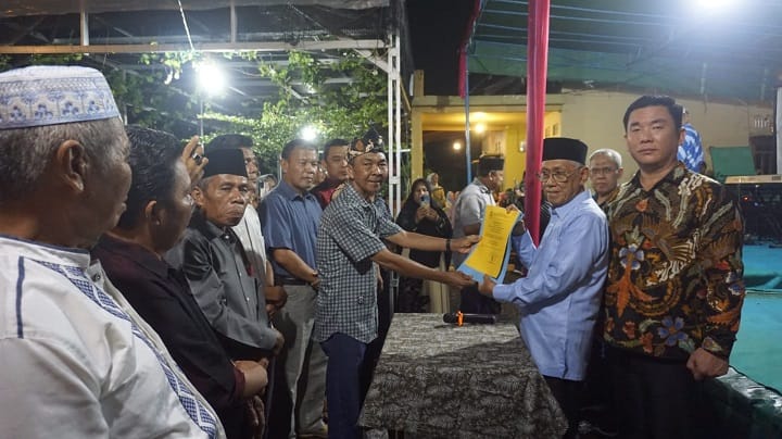 Ratusan Warga Kecamatan Talang Kelapa Dukung Slamet Somosentono