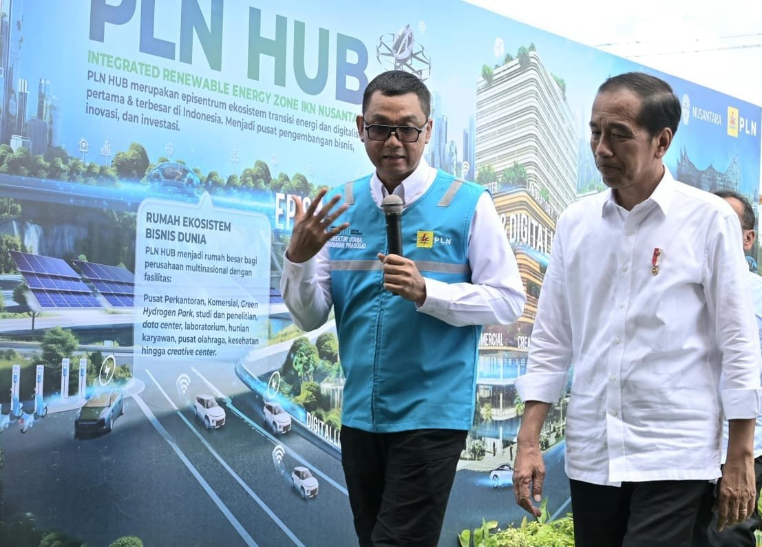 Presiden Tandai Pembangunan PLN Hub, Pusat Ekosistem Transisi Energi dan Layanan Digital di Jantung IKN