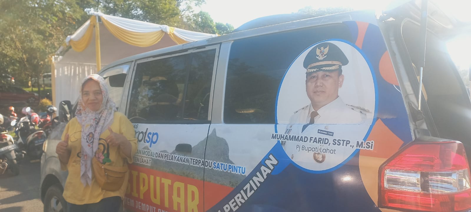 Senam Bersama, Pj Bupati Lahat Sosialisasi SIPUTAR