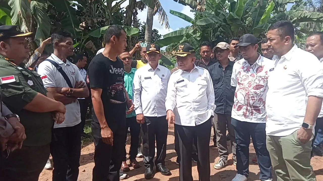 Wabup PALI Tinjau Pembangunan Jembatan Mata Panjang