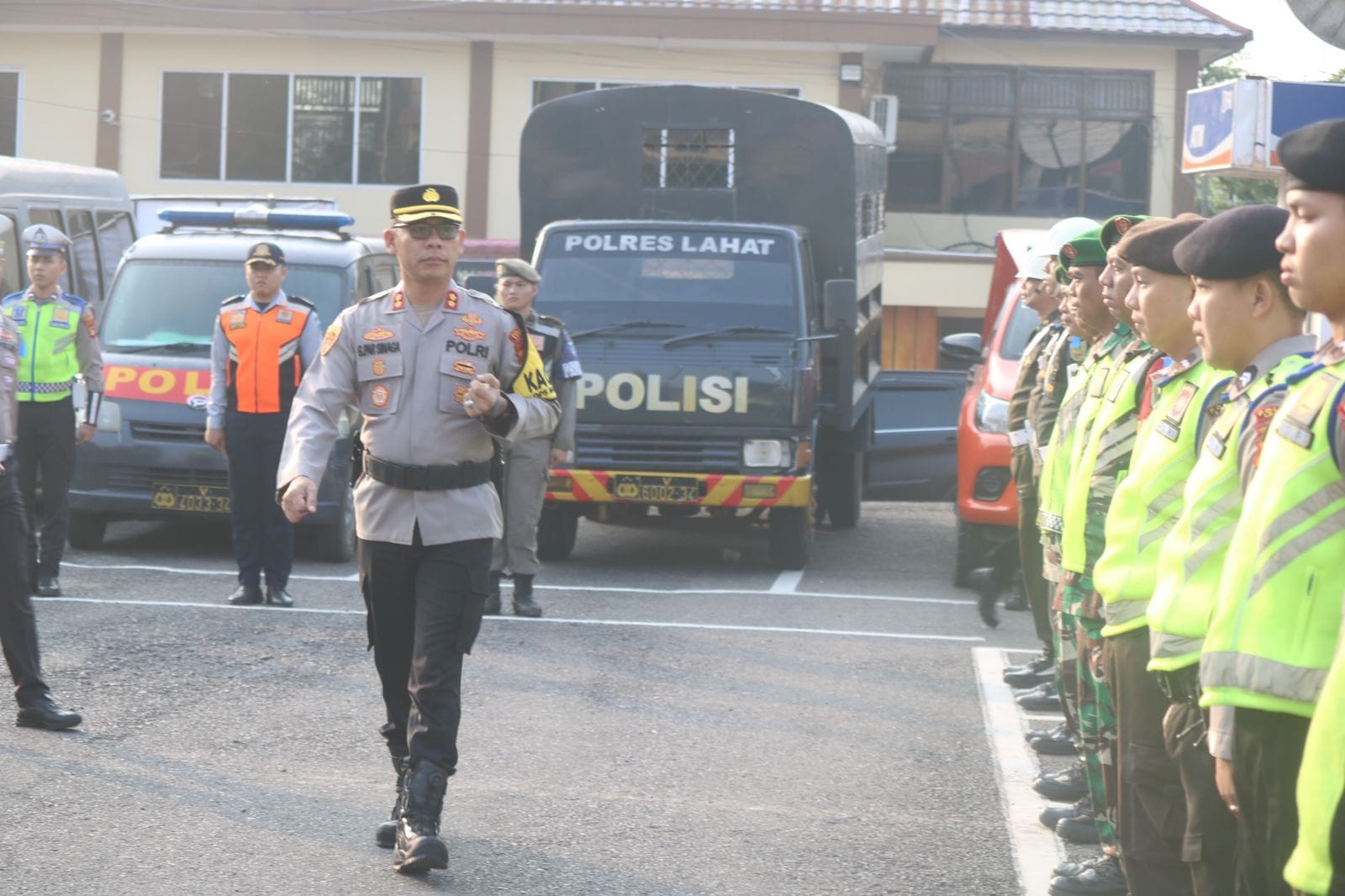 Polres Lahat Apel Gelar Pasukan Operasi Patuh Musi 2024