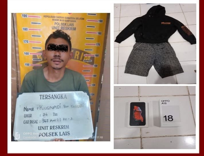 Pelaku Terduga Pencuri Ditangkap Polsek Lais