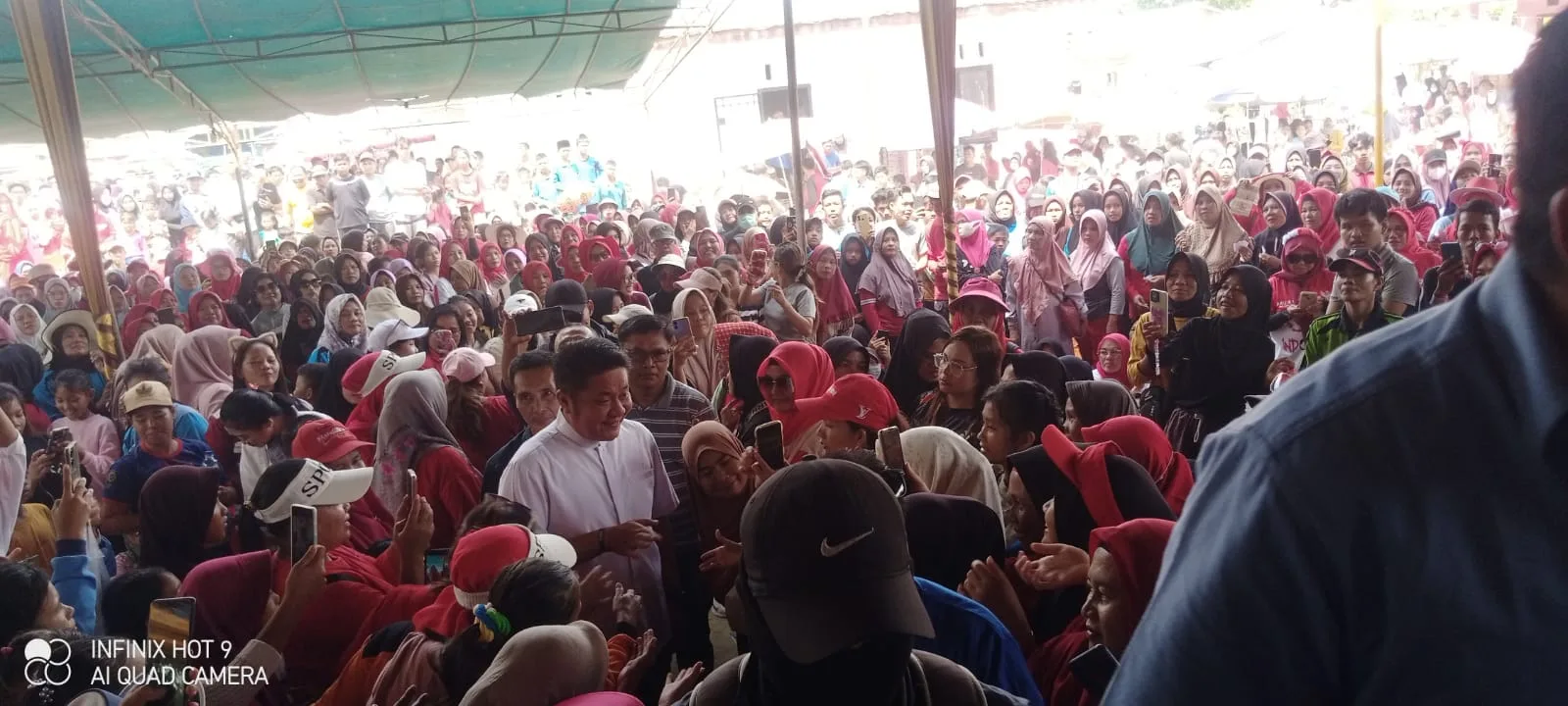 Senam Sehat Berhadiah Keluarga Zainal Abidin Ahmad di Hadiri Calon Gubernur Sumsel