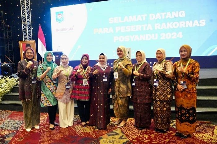 Pj Ketua TP PKK Sumsel Melza Elen Setiadi Hadiri Rakornas Posyandu 2024