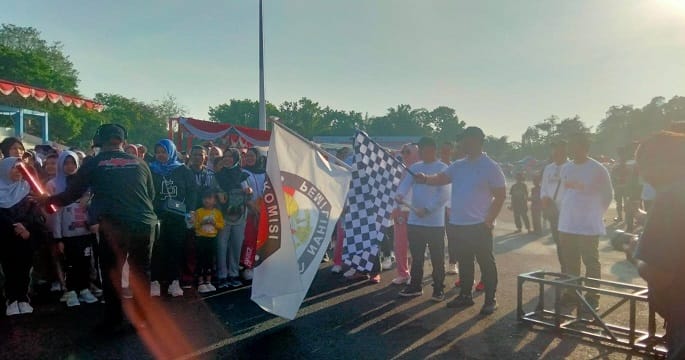 KPU Lahat Gelar Jalan Sehat Menuju Pemilihan Umum yang Bebas, Rahasia, Jujur, dan Adil