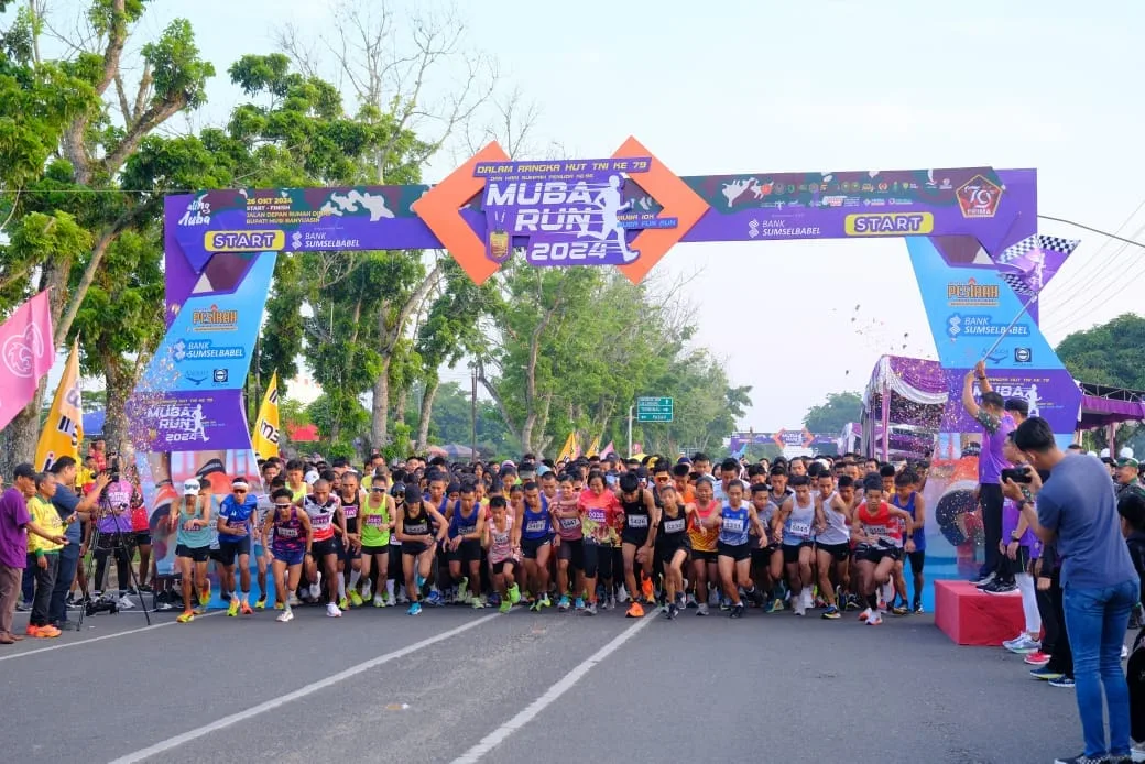 Muba Run 2024 Diikuti Ribuan Peserta, Ada Peserta Nasional