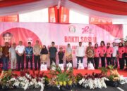 HKGB ke-72 Bhayangkari OKI Gelar Baksos Hingga Sembako Murah