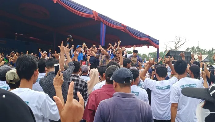 Ribuan Masyarakat PALI Dukung JEDAR di Kampanye Akbar Gelora November