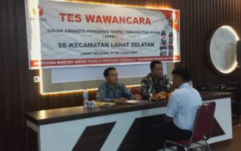 Tes Wawancara Perekrutan PTPS di Kecamatan Lahat Selatan, Persiapan Menuju Pilkada Aman dan Kondusif