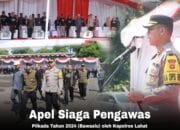 Kapolres Lahat Pimpin Apel Pengawasan Pilkada 2024, Tekankan Profesionalisme dan Netralitas