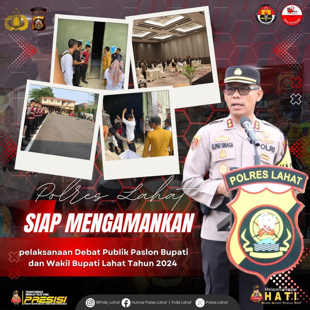 Debat Publik Pilkada Lahat 2024: Kapolres Imbau Kedewasaan dan Etika Politik