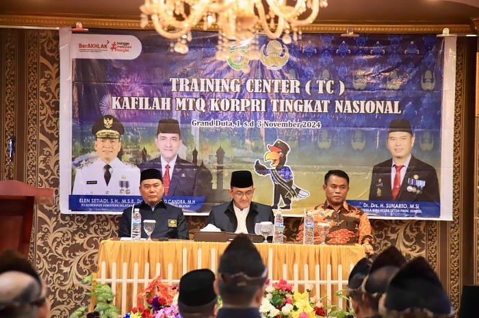 Lepas MTQ Korpri ke Kalteng, Sekda Edward Candra : Berikan Kemampuan Terbaik Harumkan Nama Sumsel