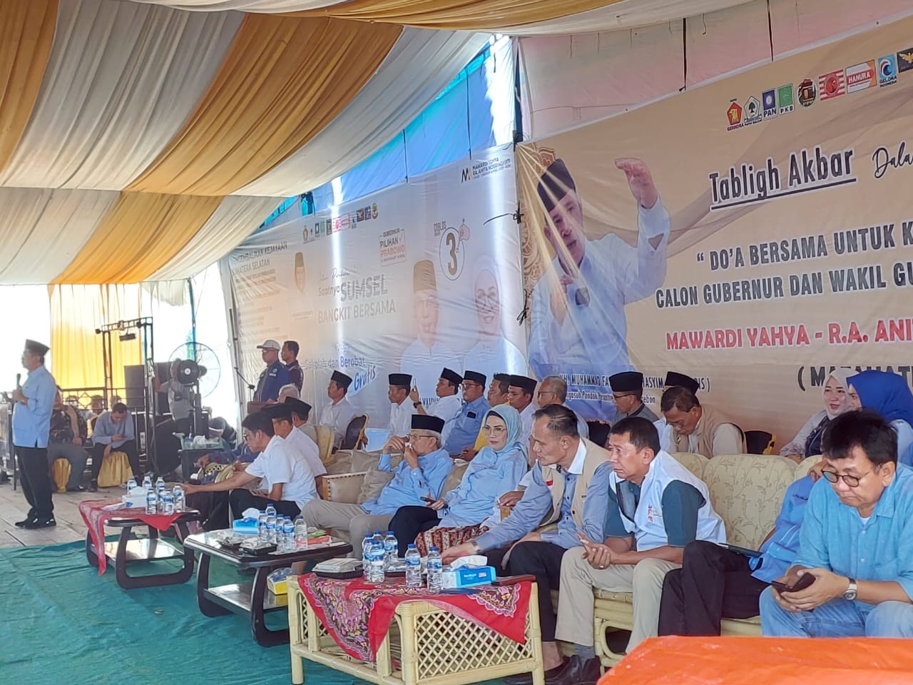 Tabligh Akbar di Muba, Ribuan Jemaah Doakan Kemenangan Pasangan Matahati di Pilgub Sumsel 2024