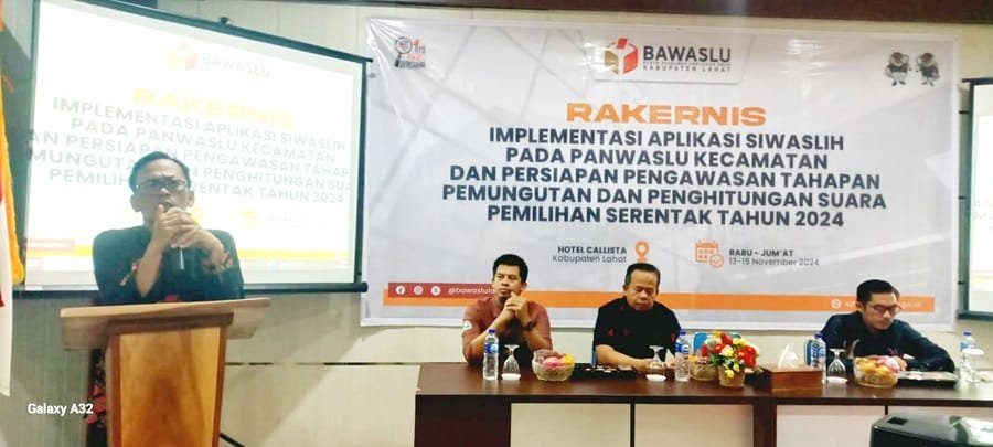 Bawaslu Kabupaten Lahat Gelar Rakernis SIWASLIH untuk Optimalisasi Pengawasan Pilkada 2024