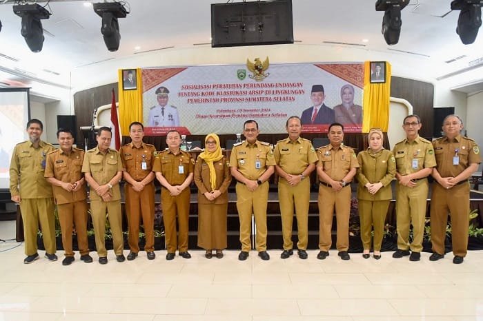 Sekda Edward Candra Buka Sosialisasi Perundang-Undangan Tentang Kode Klasifikasi Arsip Di Lingkungan Pemprov Sumsel