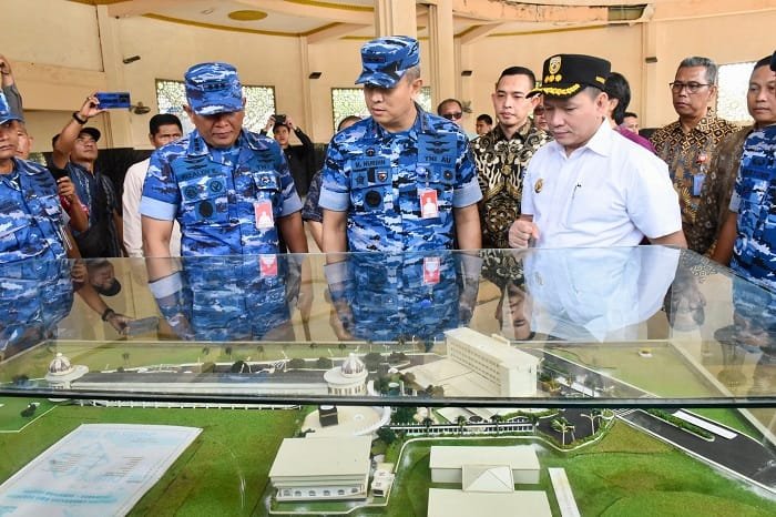 Panglima Komando Operasi Udara I Marsda TNI Mohammad Nurdin Apresiasi Upaya Penyelesaian Aset Antara Pemprov Sumsel dan Pangkalan Udara SMH Palembang