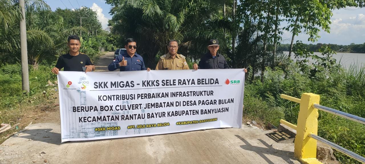SKK Migas – KKKS SRB Perbaiki Infrastruktur Jembatan di Desa Pagar Bulan untuk Mendukung Kegiatan Operasional dan Perekonomian Masyarakat