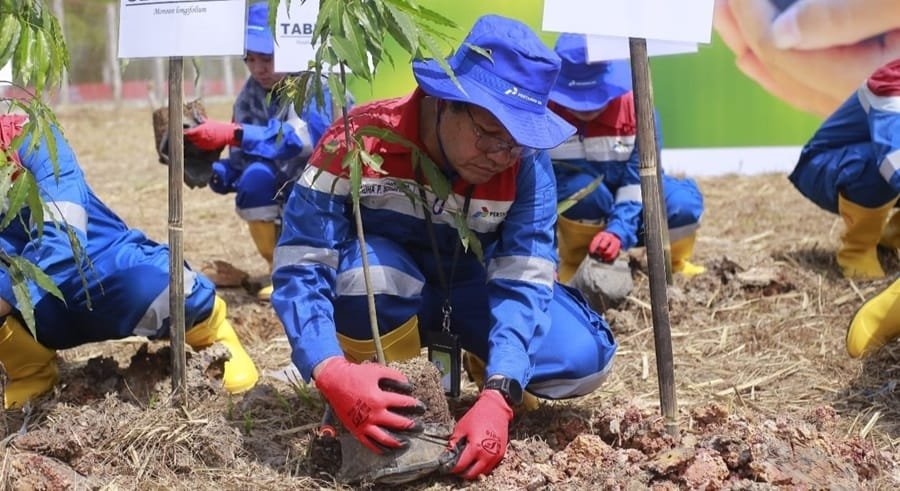 Dukung Net Zero Emission, Pertagas Tanam Pohon di Booster Station KM 27