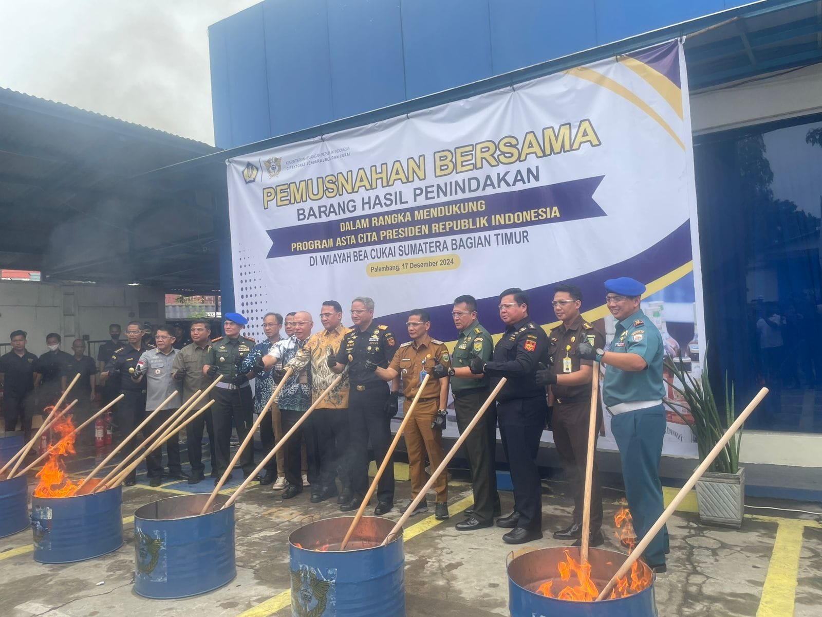 Bea Cukai Sumbagtim Musnahkan Barang Ilegal Senilai Rp24 Miliar, Komitmen Lindungi Masyarakat