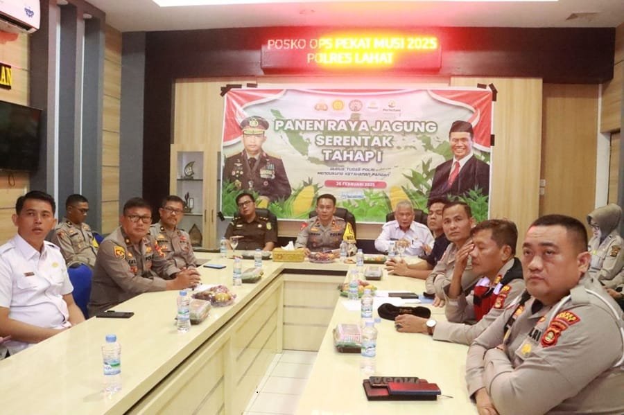 Polres Lahat Gelar Panen Raya Jagung Serentak Tahap I, Dukung Ketahanan Pangan Nasional